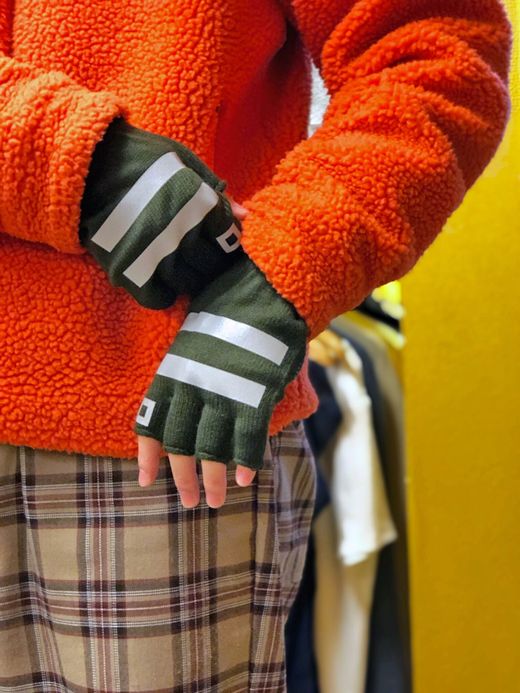 ROTOTO R5014 / REFLECTIVE SAFETY GLOVE / M.GREEN