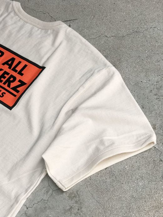 THE UNION TBO0007-2 / FOR ALL WORKERZ TEE / OFF WHITE