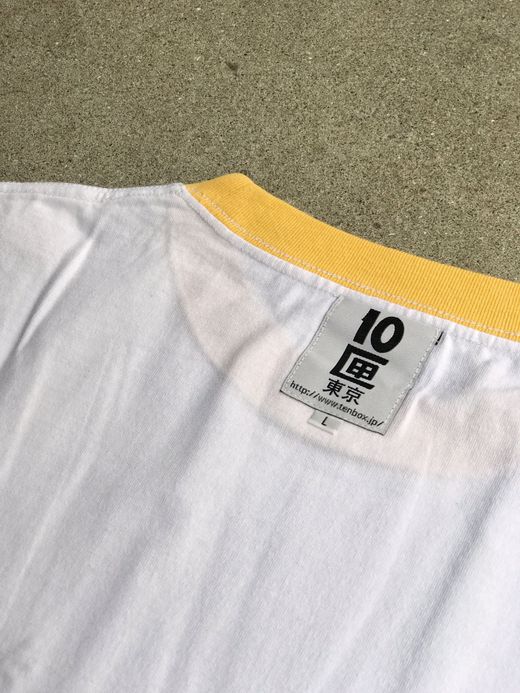TENBOX OKAY BOSS!! TEE / WHITE/MUSTARD
