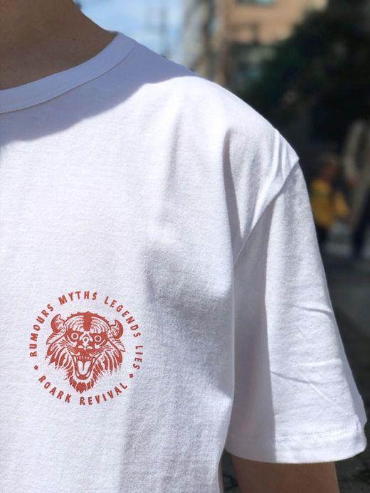 ROARK REVIVAL RTJ521 / "RUMOR KING" TEE / WHITE