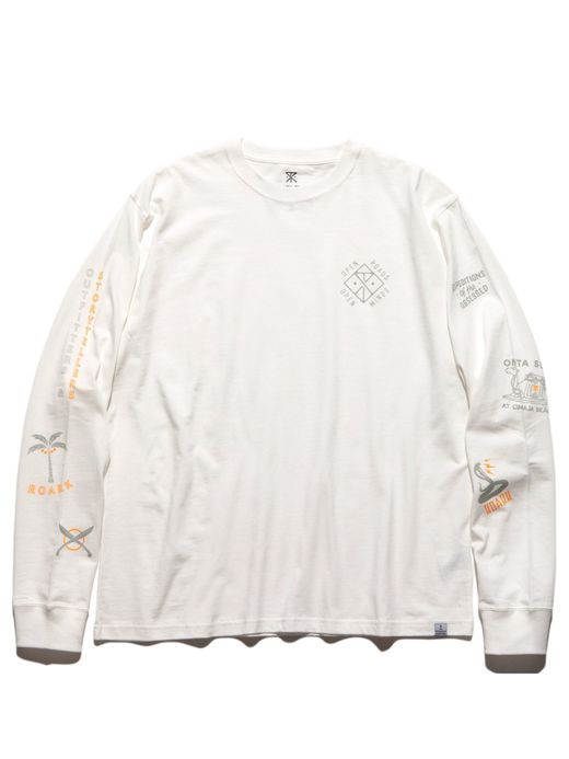 ROARK REVIVAL RLTJ604 / "WILDLIFE" L/S TEE / WHITE