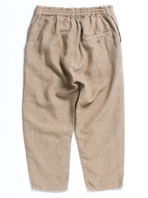 ANACHRONORM AN096 / LINEN TAPERED EASY PANTS / BEIGE