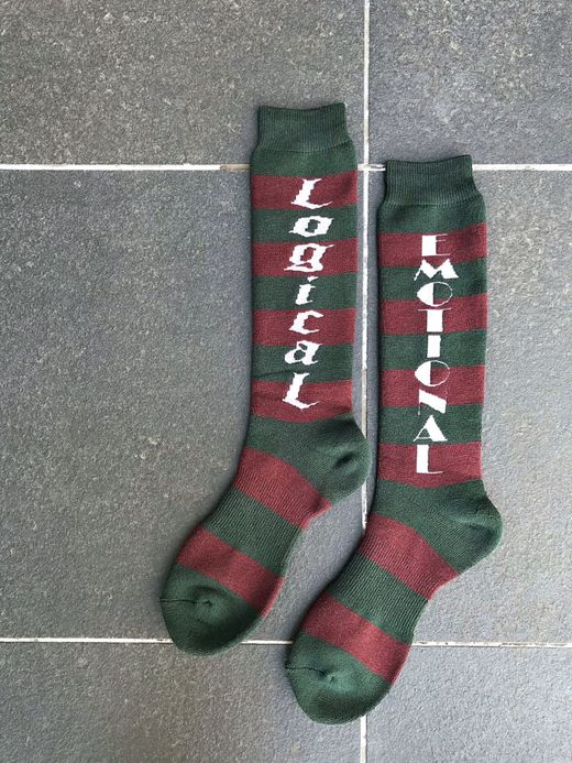 VOO Emo or Logi ? / green × burgundy