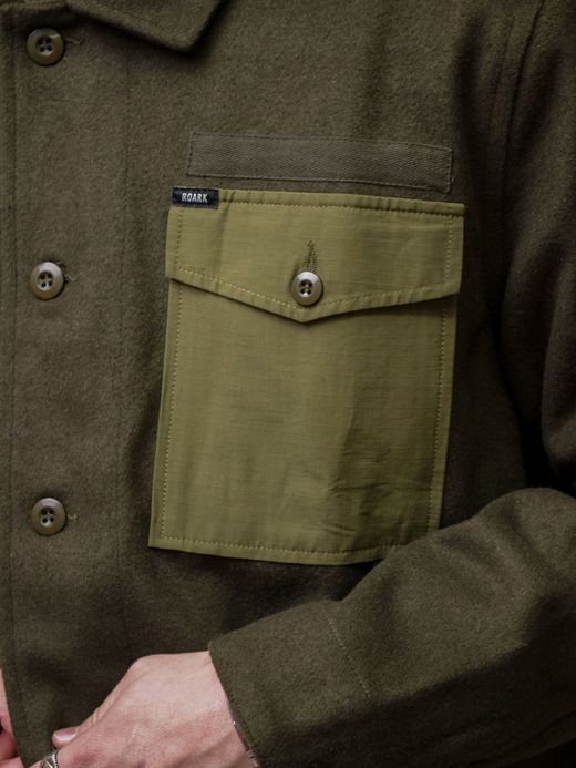ROARK REVIVAL RJJ652 / "SHIPMAN" CPO SHIRTS JACKET / ARMY