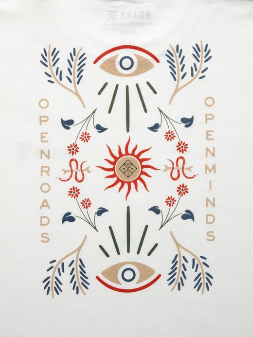 ROARK REVIVAL "O,R,O,M" L/S TEE / White