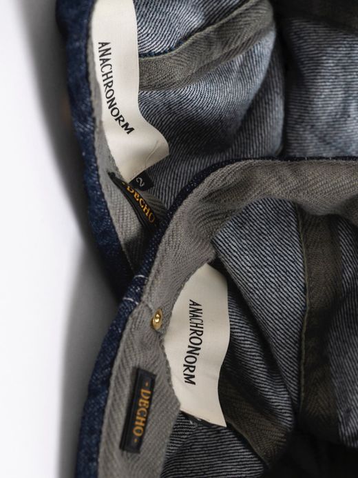 ANACHRONORM ANDC-074 / EMB DENIM BALL CAP / INDIGO×NAVYst