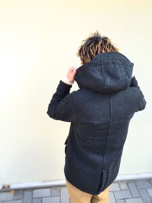 VOO Melton Long Hoody / charcoal