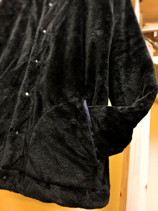 VOO Miracle Fur Snap Cardigan / black