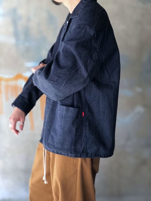 ANACHRONORM AN031 / L/S COVERALL SHIRT / INDIGO OW