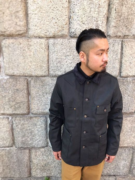 ANACHRONORM Twill Rail Road Jacket / black