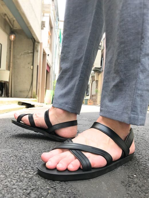  4 Straps Sandal / black