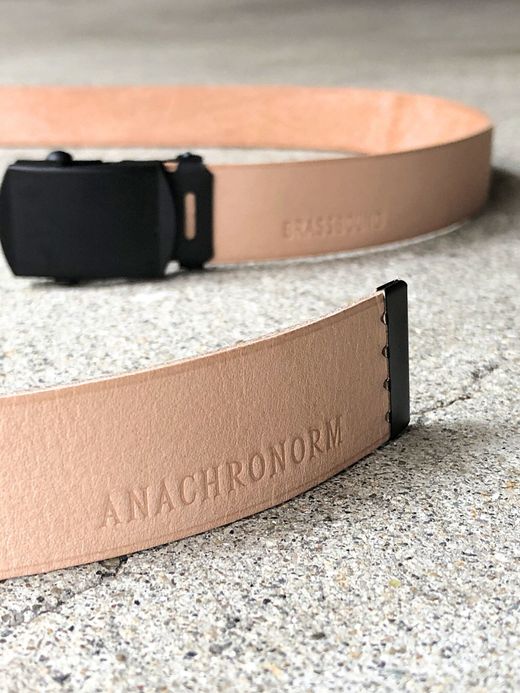 ANACHRONORM ANBB-030 / G-I BELT 25mm / NATURAL×BLACK