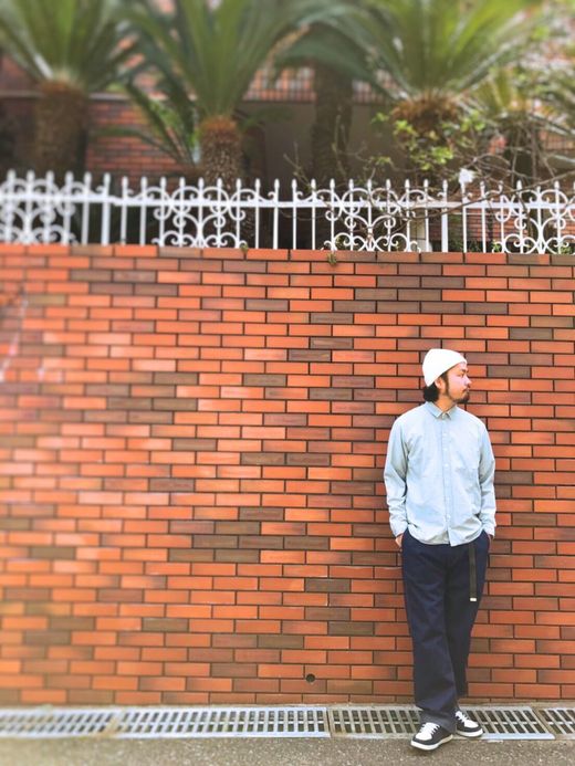 remilla シャンブレーデクトシャツ / LT.IDG