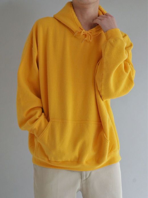 ANACHRONORM NM-SW03 / EMBROIDERED 50/50 HOODED PARKER / YELLOW B