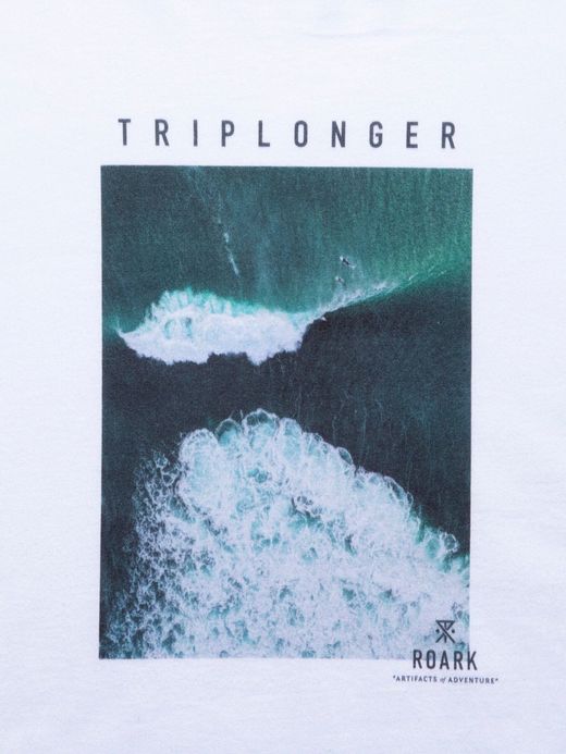 ROARK REVIVAL RLTJ656 / "TRIPLONGER" L/S PHOTO TEE / WHITE