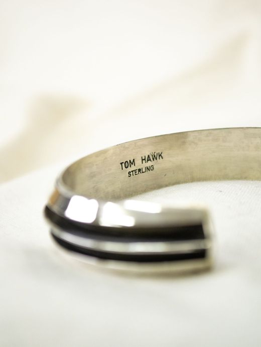 Indian Jewelry TOM HAWK SILVER BANGLE / TYPE B