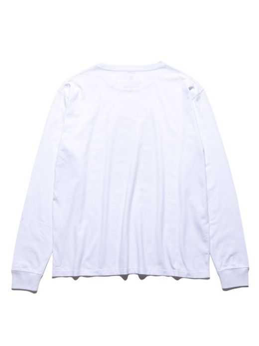 ROARK REVIVAL RLTJ656 / "TRIPLONGER" L/S PHOTO TEE / WHITE