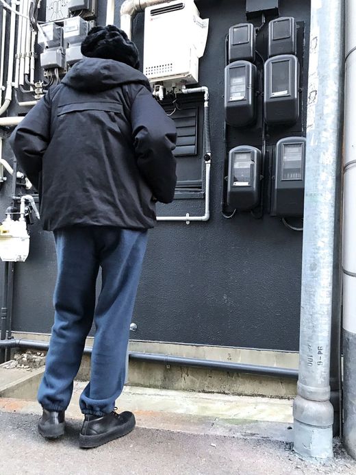 remilla モカボートジップスモック / BLU.MK