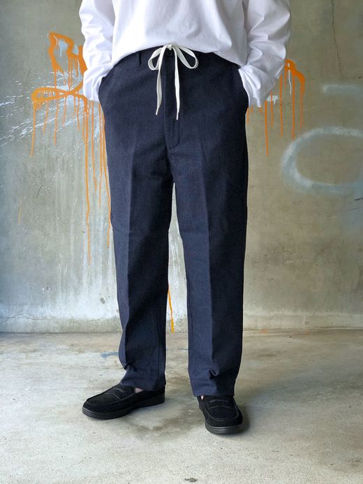 e.sen esenfw19p06 / THOMAS / NAVY WOOL
