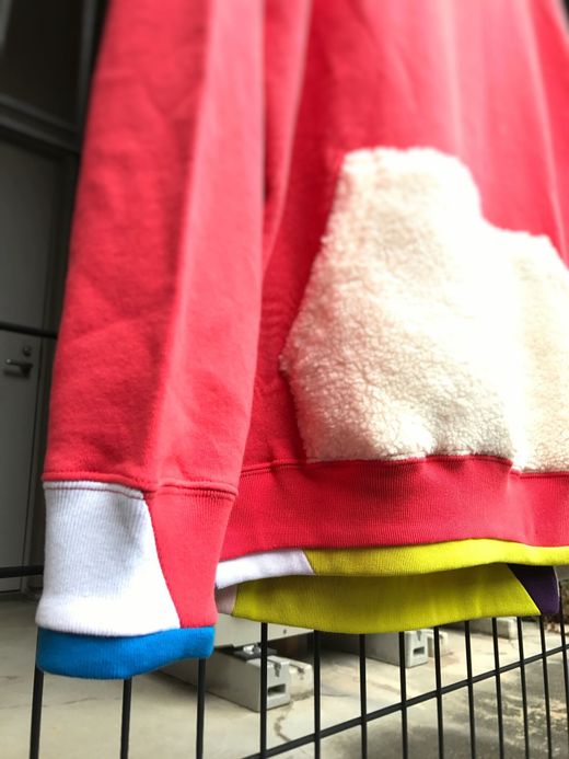 ALDIES Rib Swiching Big Parka / pink