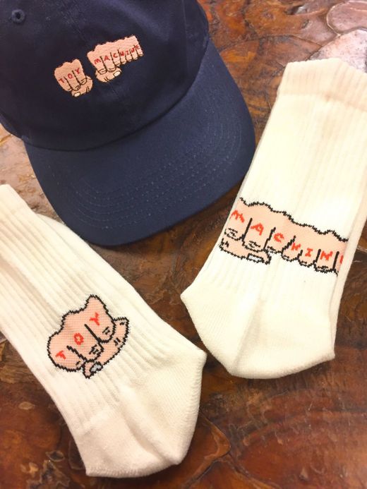  Toy Machine Hand Socks / white