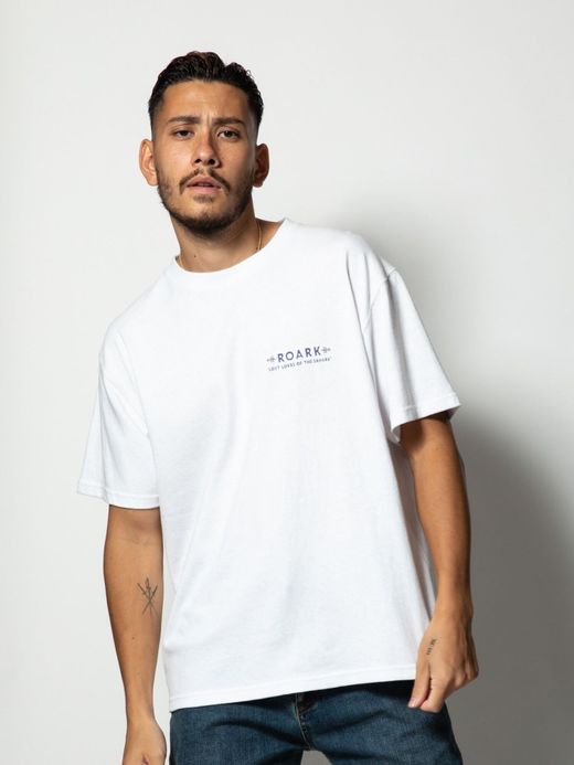 ROARK REVIVAL RTJC702 / "LOST LORDS" TEE / WHITE