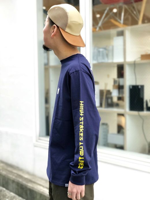 ROARK REVIVAL RLTJ501 / "HIGH STAKES, LOW LIVES" L/S TEE / NAVY