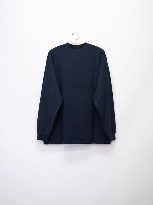 S.F.C SFCSS21CSO02 / BASIC L/S TEE / NAVY