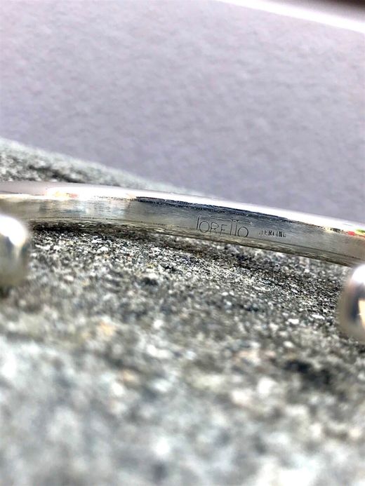 Indian Jewelry LARRY LORETTO INLAY BANGLE / TYPE A