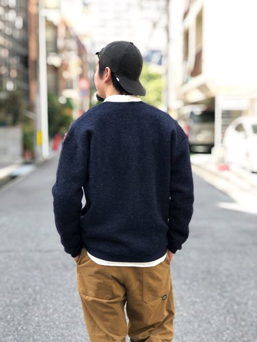 Spinner Bait 212IK / アイスランディックウールカーディガン / ネイビー