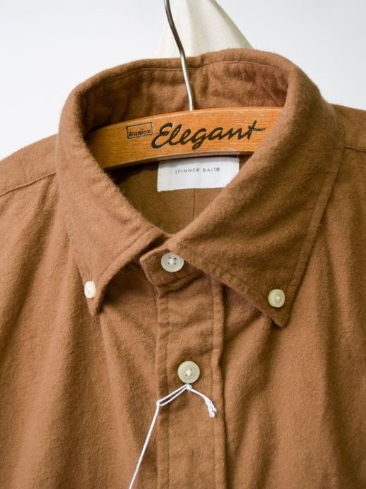 Spinner Bait 301NW / ネル起毛ダスティーワッシャーエイタシャツ / キャメル