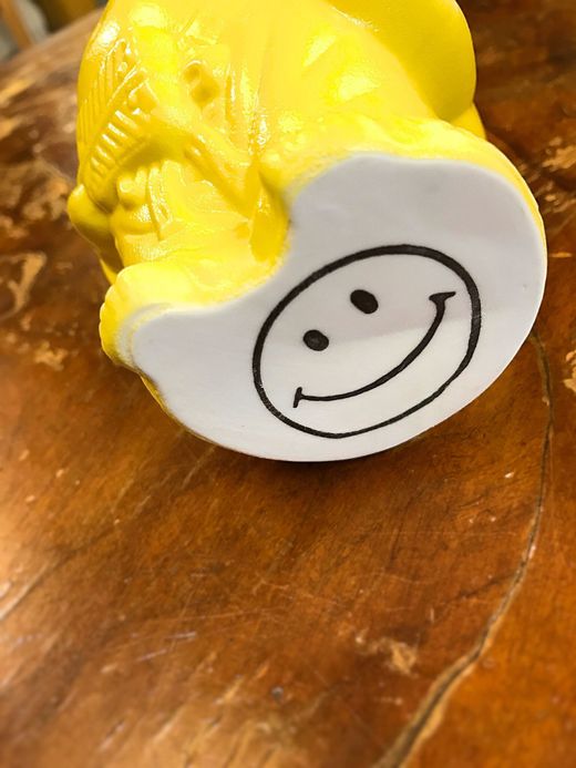  馬場商店 布袋さま貯金箱 / yellow