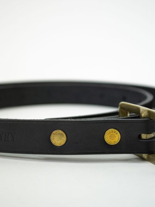 ANACHRONORM ANBB-020 / LEATHER BELT（NALLOW / LONG）/ BLACK