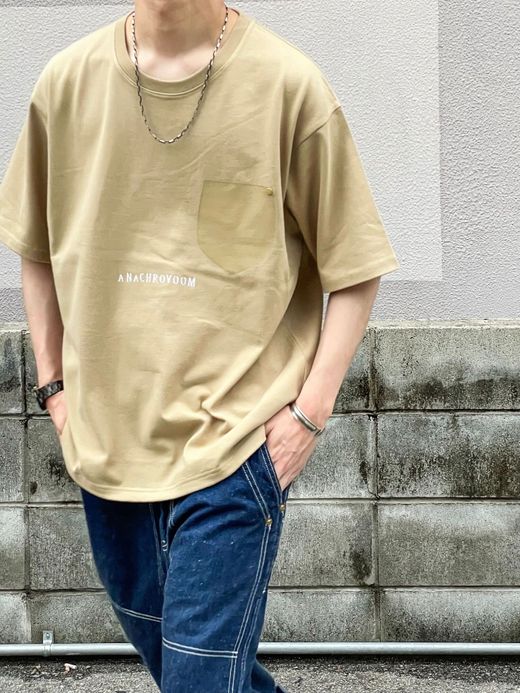 ANACHRONORM ANV-001 / ANACHROVOOM TEE / BEIGE