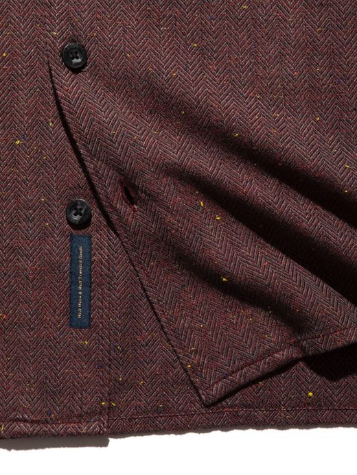 ROARK REVIVAL RW-445 / WILD CAMP FLANNEL / BURGANDY