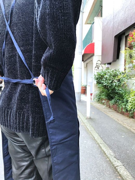  Winter Split Apron / navy