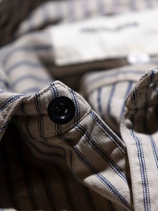 ANACHRONORM AN098 / COVERALL SHIRT Ⅱ / HICKORY STRIPE