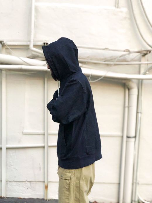 THE UNION TBO00005 / DENIM PULLOVER HOOD / BLUE DENIM