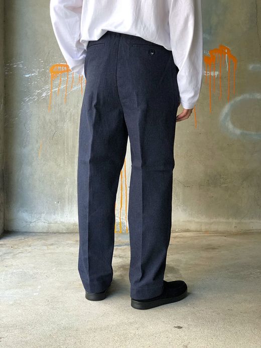 e.sen esenfw19p06 / THOMAS / NAVY WOOL