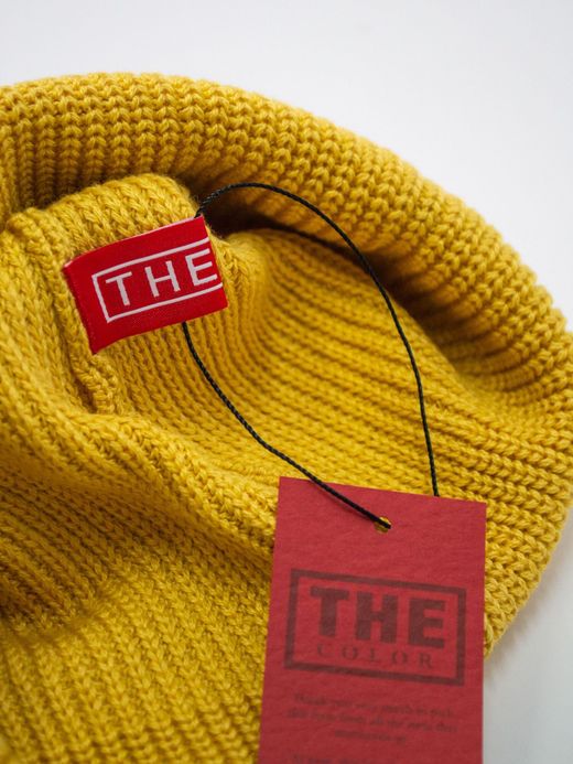 THE UNION TCH00116 / THE ROUGH KNIT CAP / YELLOW