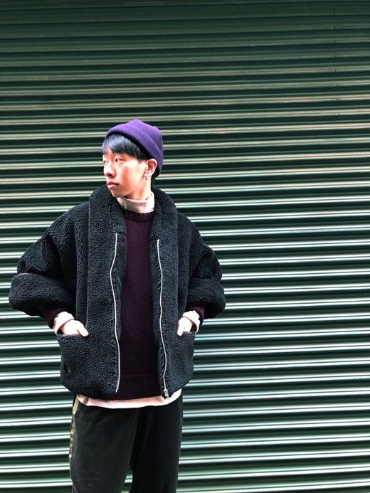 ALDIES Bonds Short Coat / black