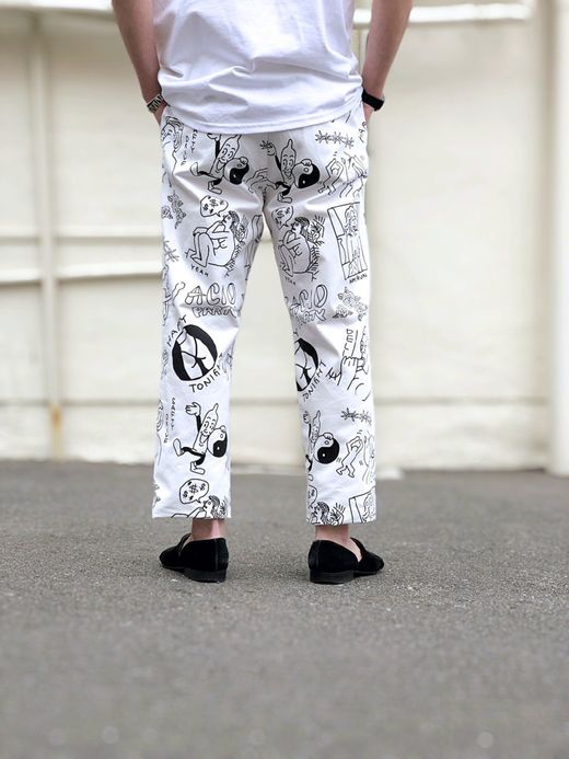 TENBOX TENBOX × FACE ACID PANTS / WHITE