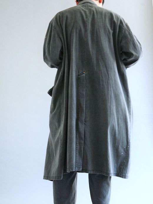 ANACHRONORM AN045-DP / PAINT DENIM ENGINEER COAT / BLACK BLEACH