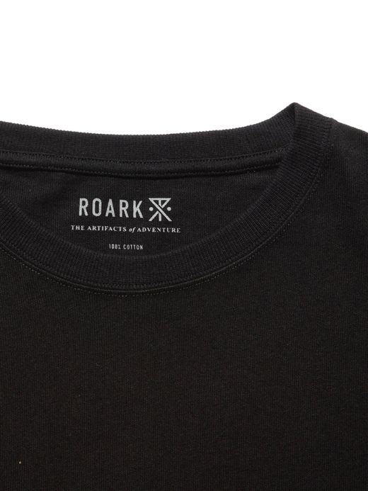 ROARK REVIVAL RTJC700 / "OPEN ROADS OPEN MINDS" TEE / BLACK