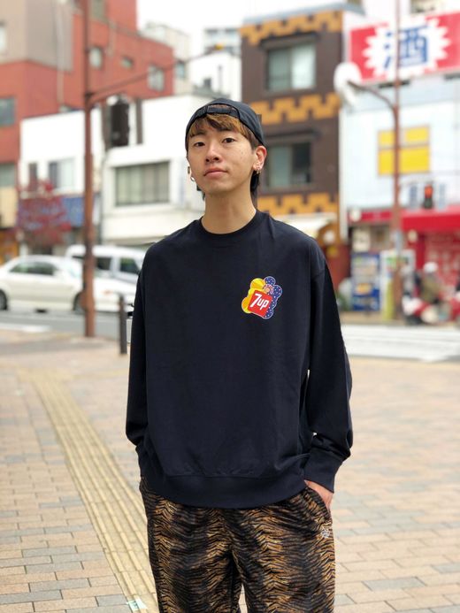 ALDIES A1403629 / 7UP COLLABORATION WIDE LONG T / BLACK