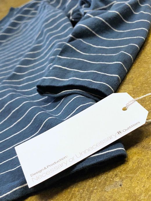 NECESSARY or UNNECESSARY Border L/S / blue