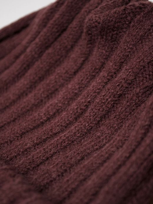 remilla R203433 / リブニット帽 / ボルドブラウン