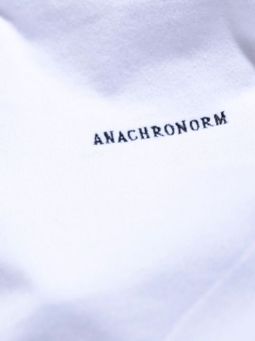 ANACHRONORM AN112 / EMBROID L/S T-S / WHITE