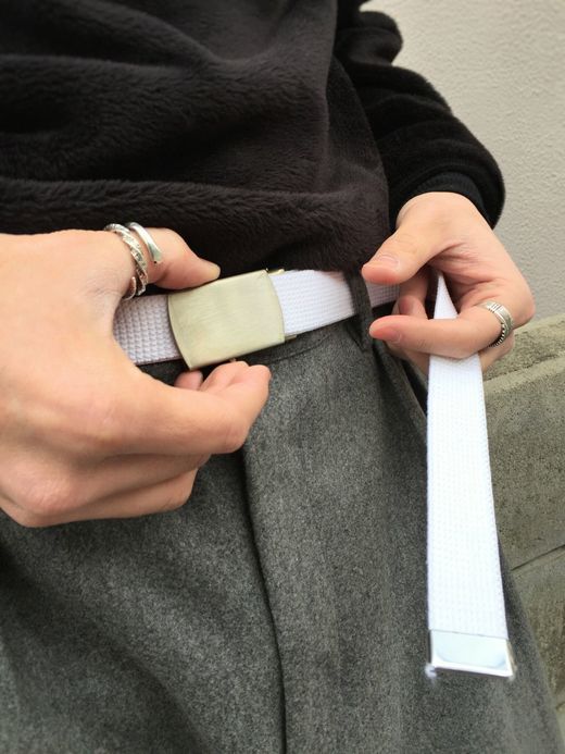  Dead Stock GI Belt / white