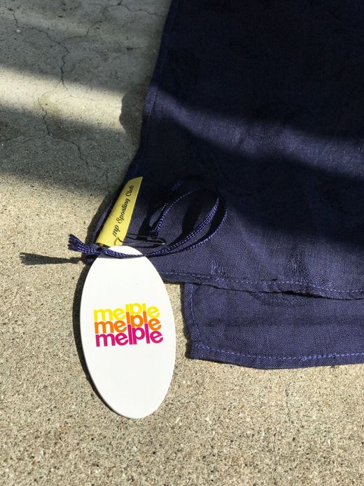  MP-20SP016 / LINEN JACQUARD STOLE / ネイビー